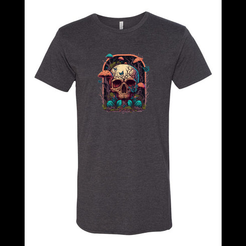 BELLA CANVAS MEN'S LONG BODY URBAN TEE 3006 Colorful Horror Mushrooms Growing Everywhere